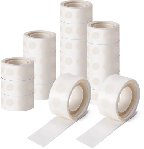 Hoewina 2000pcs Clear Glue Point Dots Glue Tape for Balloon Removable Adhesive Double Sided Dots Stickers for Craft Decoration Wedding