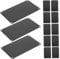 Angoily Blank Name Plate Metal Door Plate Multi-function Name Sign Small Size Black Finish