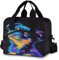Reusable Lunch Box for Men/Women Color Dog Insulated Tote Bag Leakproof Lunchbox with Pocket for Work Office Picnic Beach Freezable Lunch Cooler Bag with Adjustable Shoulder Strap