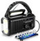 20000mAh Radio Portatile a Batteria Emergenza FM/AM, Radio Portatile Ricaricabile a Pile Manovella Solare con 3 Modalità, Lampada da Lettura, Allarme SOS, Bussola, può Caricare Gli Smartphone（Nero）