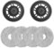 Lot de 4 lingettes avec 2 supports de rechange pour Dreame L20 Ultra/ L10s Ultra Gen2/ L10s Pro Ultra Heat/ X30 Ultra/ X40 Ultra/ X40 Master/ L40 Ultra, pièces de rechange pour aspirateur robot