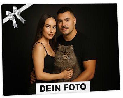 posterlux Fotoleinwand 30×20 cm Querformat – personalisiertes Wandbild mit eigenem Foto – Geschenkidee – hochwertiger Leinwanddruck Made in Germany