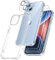 FLLAO 4 in 1 Cover per iPhone 14 Custodia con 2 Pellicola Vetro Temperato e 1 Fotocamera Protettiva, [Cuscino d'aria integrato] Antiurto Antigraffio Morbido TPU Bumper Protection Cover iPhone 14