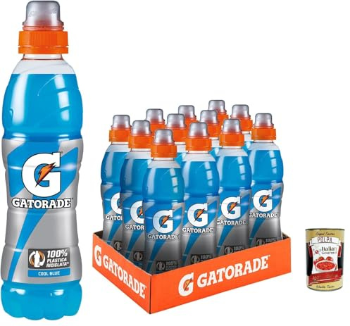 Italian Gourmet Cool Blue bevanda sportiva Himbeere still 12 x 500ml | Senza gas al gusto lampone; erfrischend nach Training, con sali minerali per, Gesamtnettogewicht 6 L + Kostenlos Polpa 400g