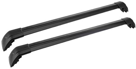 NOVEMS Dachträger Für Volvo Für XC90 2015 2016 2017 2018 2019 2020 2021 2022 2023 2024 Dachrelingträger Querträger Querträger Abschließbar Auto Gepäckträger(Schwarz)