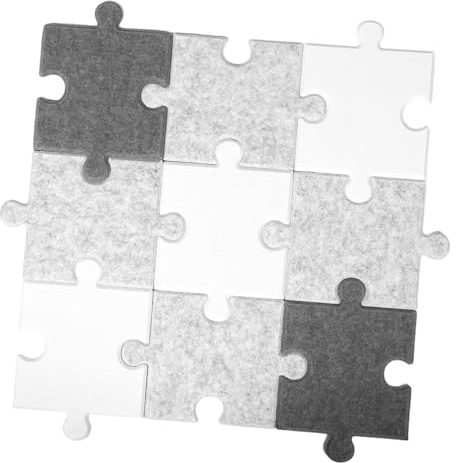GETAJGHSD 9 Stück Filz Dekorations Puzzle Selbstklebend Wiederverwendbar Für Foto Und Wandgestaltung Im Spielzimmer Homeoffice Jugendzimmer Akustikverbesserung