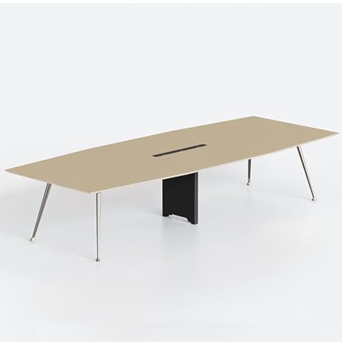 Konferenztisch in Bootsform für 12–14 Personen, 319,8 cm B x 119,9 cm T, moderner Seminartisch, perfekt für Konferenz- und Konferenzräume, stilvolle Büromöbel
