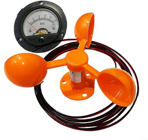 GLFLOW Kit modello turbina eolica ad asse verticale per esperimenti educativi sull'energia eolica, generatore fai da te con misurazione della velocità per studenti (A PRO)