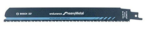 Bosch Professional 5 pièces Lame de scie sabre S 1136 CHF Endurance for Heavy Metal (pour le métal, 225 x 25 x 1,1 mm, Accessoires scie alternative)