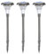 Esotec Solarleuchten Capri, 3er Set, Duo Color, Gartenfackel, Akku, LED Steckleuchte, Solarleuchte, Stecklichter, Solarfackel draußen, Edelstahl, Metall, wetterfest, outdoor 102068