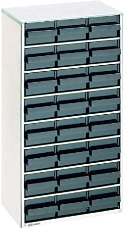 raaco ESD Stahlmagazin 1224-02, metallisch, 102537