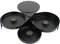 Olympia Glass Rimmer - Salt, Sugar Glass Rimmer Margarita, Cocktail 3 Tier Rotating Trays Spice Container Tray Bartender Tool for Bar, Clubs, and Home Parties F978