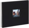 goldbuch 25977 Spiralalbum mit Bildausschnitt, Bella Vista, Foto Album 35 x 30 cm, Fotoalbum mit 40 schwarze Seiten, Erinnerungsalbum aus Leinen, Fotobuch für Bilder und Fotos zum Einkleben, Schwarz