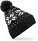 Beechfield B456 Fair Isle Snowstar Baby mütze, schwarz/weiß, Einheitsgröße