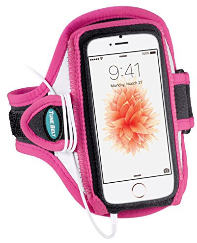 Schwarz / Rosa Tunebelt AB87 Sport Armbinde für Apple iPhone 5/5s/5c & Apple iPod Touch 5th Generation