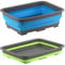 MTS Silicone Foldable Collapsible Washing Up Bowl Dishwashing Camping Travel Caravan Kitchen