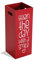 Versa Fluor Schirmständer für Eingang, Raum oder Halle, moderner Schirmhalter, Maßnahmen (H x L x B) 53 x 21 x 21 cm, MDF-Holz, Farbe: Rot und Schwarz