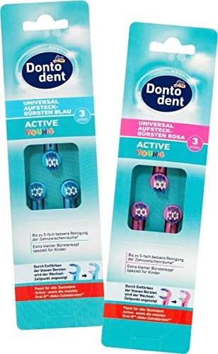 Dontodent Wechselköpfe Active Young, 1 Packung mit 3 Stück