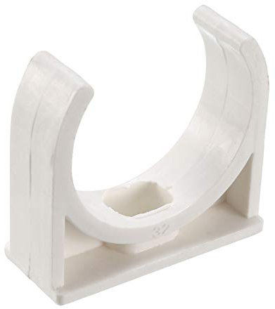 sourcing map 20Stk. PVC Wasserrohr 32mm Klemmen Clips Fit für 32mm/1,26 Zoll OD TV Tabletts Schlauch Aufhänger Unterstützung Pex Rohr