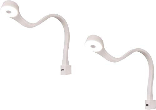 Furniture24 LED-Lampe mit USB-Anschluss Nachtlampe Bettlampe Zusatz für Schrankbetten (2 stck.)