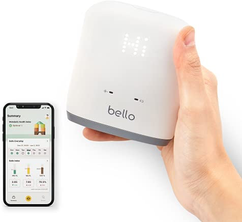 Bello Belly Fat Scanner - Präziser Metabolic Health Analyzer mit Smart App - Bluetooth, Handheld, kompatibel mit Apple Health und Google Fit