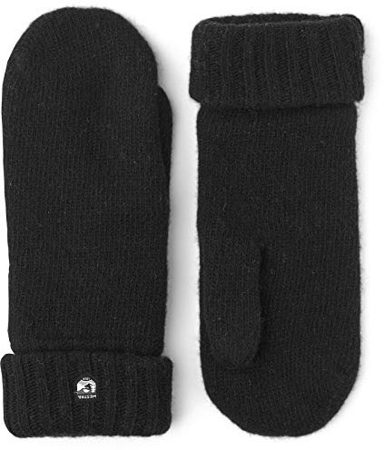 Hestra Bonnie Knit Fäustlinge Strickhandschuhe Fausthandschuhe Damen - mit Futter Winter Herbst-Winter - 9 HS schwarz