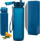 Hydracy Trinkflasche mit Fruchteinsatz - 1L Wasserflasche - BPA-freie Trinkflasche mit Zeitmarkierung Auslaufsichere Sportflasche - Kondensationsfrei für Sport und Outdoor