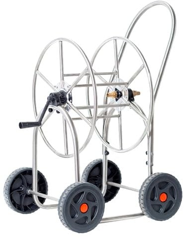 Schlauchwagen Edelstahl 4 Räder 80m 3/4 MW Tools HW8034I2