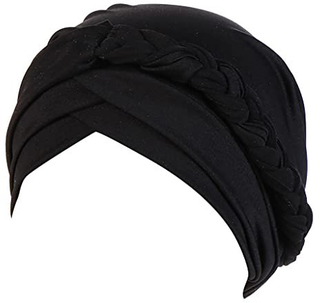 Zhiyao Beanie Mütze Turban Damen Aus Elastisches Printed Schlafmütze Turban Kappe Hut Kopftuch für Haarverlust Haarausfall Muslim