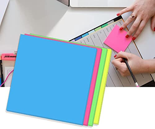 200 Pzs Notas Adhesivas Transparentes, De Colores Autoadhesiva Impermeable,Notas Adhesivas Removibles Translúcidas, Transparentes Para Estudiar,El Hogar,La Oficina,La Escuela (70 X 75 mm)…