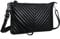 befen Echtleder Damen Umhängetasche Klein Clutch RFID-Blockierung Handtasche Damen Leder Crossbody Bag mit Reißverschluss und Schultergurt & Handgelenkband,Schwarz