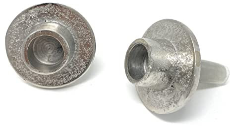 2er Set Kerzenhalter Aufsatz für Weinflaschen - Antik Look Aluminium Raw Silber - Flaschenaufsatz Kerzenständer für Stabkerzen - massiv Kerzen Halter