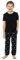Undercover Jungen Kinder Kurzarm Jersey Baumwolle Lang Schlafanzug Nachtwäsche, Schwarz Gaming, 110