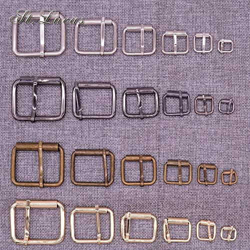 Neue 10 teile/los 10mm/20mm/25mm/30mm/40mm silber bronze gold quadrat metall schuhe tasche gürtelschnallen dekoration diy zubehör nähen-25mm,bronze 703 10 stücke
