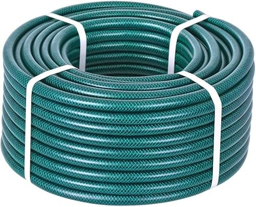 100m Garden Hosepipe – Standard Watering Hose Reel – Gardening Hose (1/2 inch) Diameter– Reinforced Garden Hose Pipe – Tough 3 Layer PVC Braided Pattern