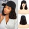 Baseball Cap Wig Hat Wig for Women White Baseball Cap with Bob Short Synthetic Hair Extensions Adjustable Daily Use Hat Wig (schwarz, Curly H30)
