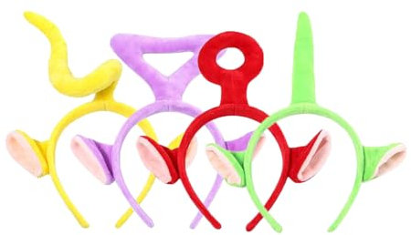 Cartoon Nette Teletubbies Styling Haar Hoop the Teletubbies Plüsch Mädchen Haarbänder Waschen Nette Gesicht Kopfbedeckung 3D Haarnadel Haarband Haarschmuck für Kinder Weihnachten Party Dekorationen