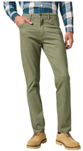 Wrangler Herren Larston Pants, Dusty Olive, 33W / 32L
