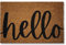 KOKO DOORMATS Zerbino Ingresso casa - Tappeto divertenti in fibra di cocco e base antiscivolo da PVC, da esterno e interno con misure 40x60cm (Hello)