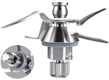 Arcets Couteau compatible pour Thermomix Bimby TM31 TM 31 Couteaux Mélangeur Base en Métal Résistant et Lame Tranchante en Acier Inoxydable