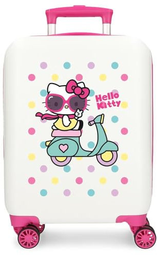 Hello Kitty Girl Gang Valigia da cabina rosa 33 x 50 x 20 cm Rigida ABS Chiusura a combinazione laterale 28,4 L 2 kg 4 ruote doppie bagaglio a mano, Rosa, Valigia cabina