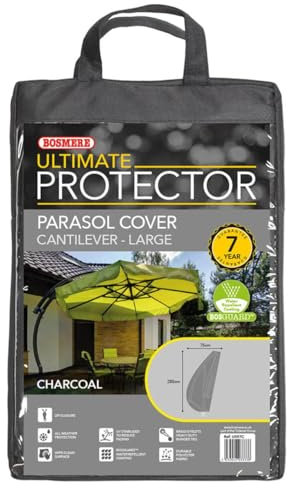 Bosmere Ultimate Protector Cantilever Parasol Cover Charcoal U599C Large