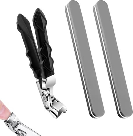 Clipmaster Pro Nail Clippers - Suitable for Thick Fingernails and Toenails - Adults, Men, Women, Elderly - Comes with 1 Nail File
