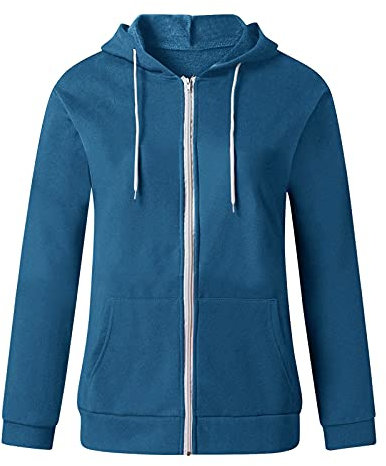 Wintermäntel Damen Sale, Damen Sale, Damenjacke Für Winter Mantel Frauen Lässige Kapuze In Fester Farbe Reißverschluss Top Langarmtasche Frühlings- Und -Dünne Sweat Mantel Rost Damen, Damen Sale