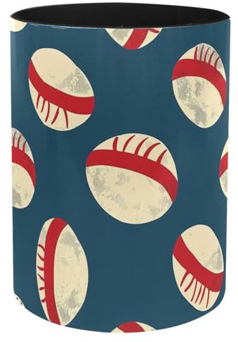 etoenbrc Vintage-Rugby-Kugelschreiber-Halter, Schreibtisch-Zubehör, Stift-Organizer für Schreibtisch, Eisen, Bleistiftbecher, Make-up-Pinselhalter für Büro, Schule, Zuhause