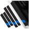 JNNJ 4 Pieces Scratch Resistant Door Sill Bumper Protective Film, Car Door Sill Guard Protectors, Door Entry Guards Sill Scuff Cover Panel Step Protector, Universal Auto Decorative Accessories(Blue)