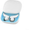 Gettimore Noise Cancelling Wireless Earbuds Designed for Side Sleeping Comfort and Style (White + Blue)