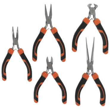 Magnusson PL114 - Set of 5 mini tongs black and orange