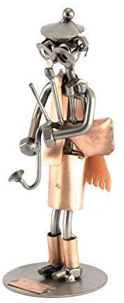 Steelman24 I Schraubenmännchen Dudelsackspieler I Made in Germany I Handarbeit I Geschenkidee I Stahlfigur I Metallfigur I Metallmännchen