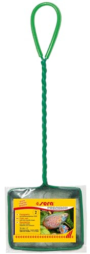 sera Fish Net Coarse 10 cm | Aquarien-Kescher zum schnellen Fangen und Umsetzen von Zierfischen | Robustes grobmaschiges Netz | ideale Handhabung für mittelgroße Aquarien